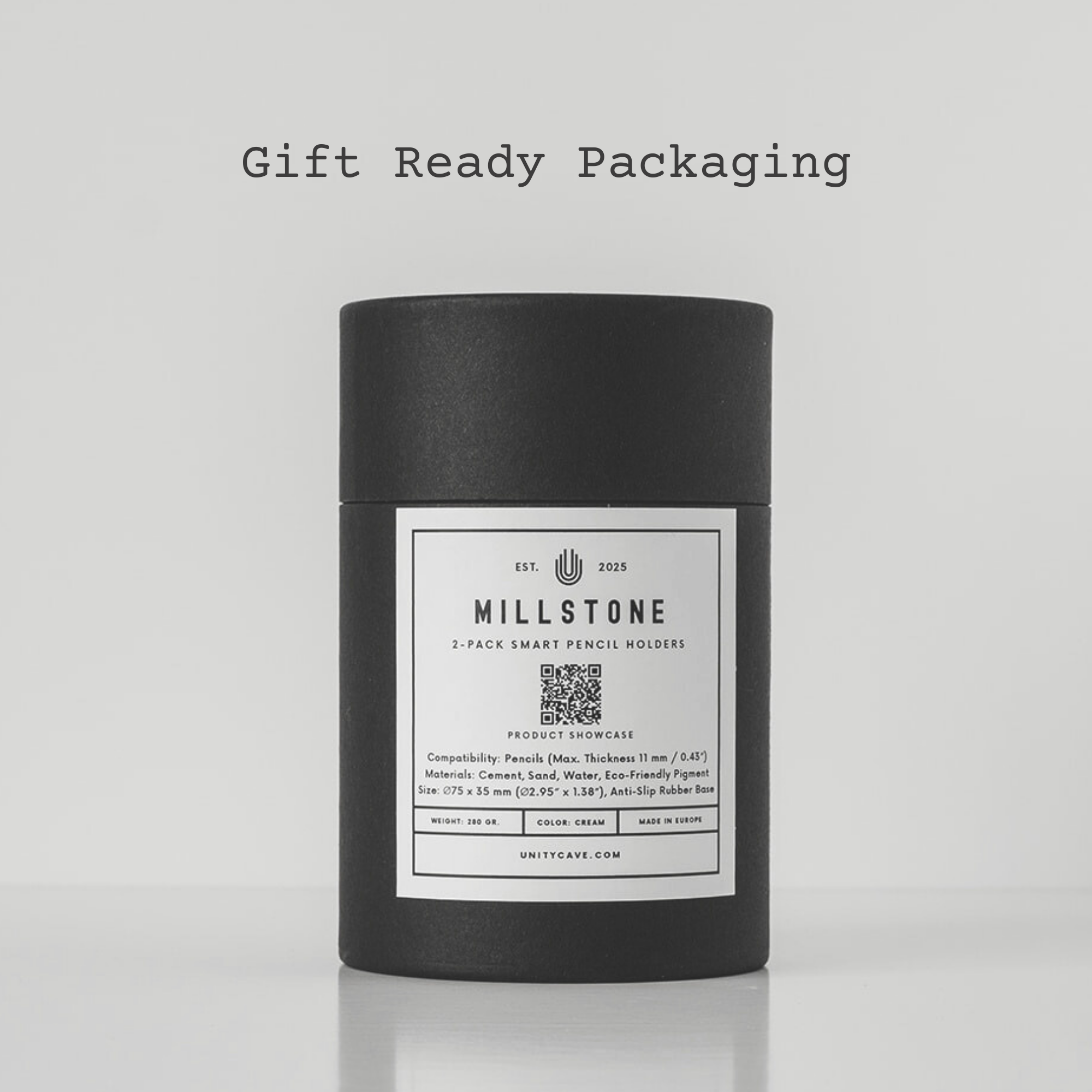 2 x Pack MillStone Concrete Tablet Pencil Holders-UnityCave.com