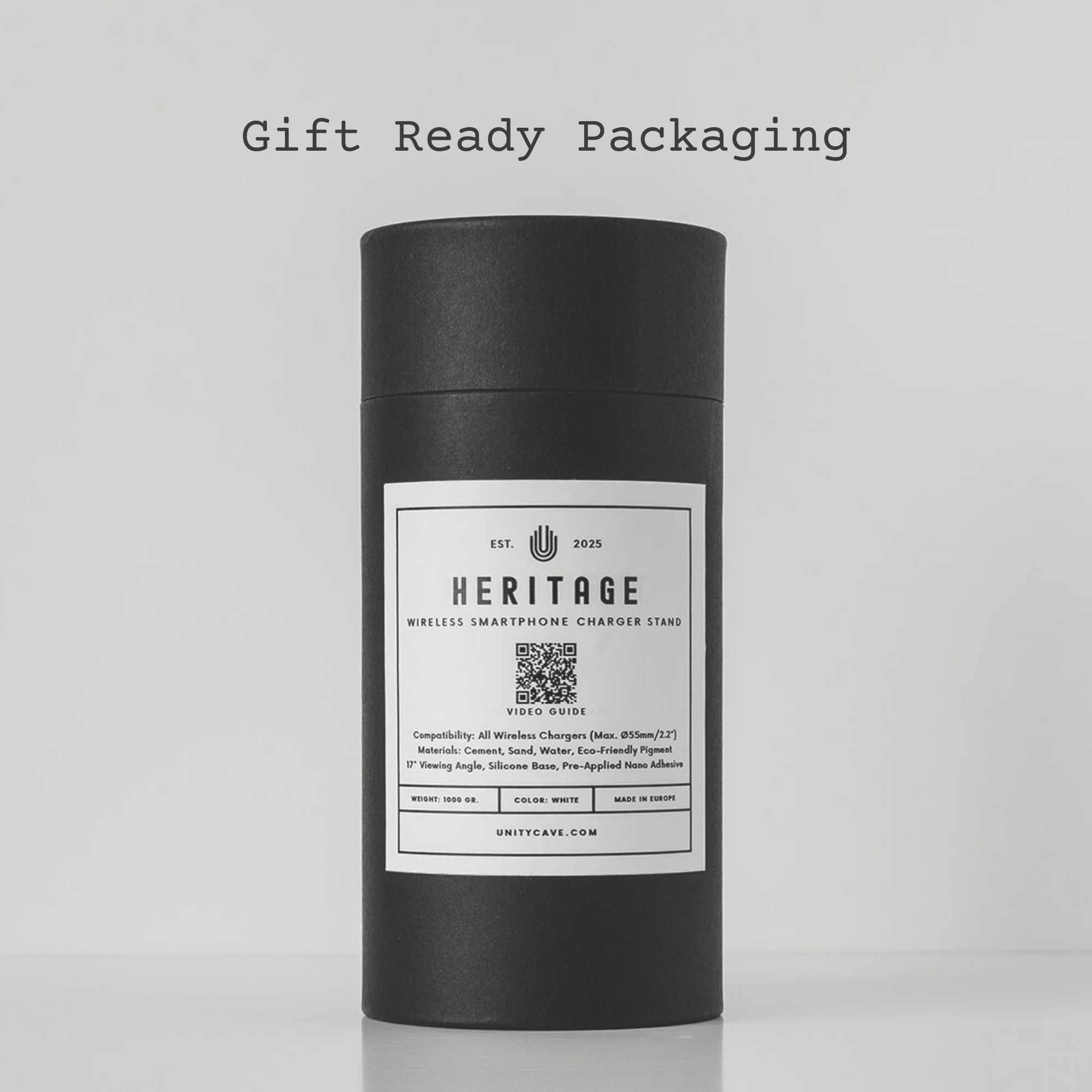 Heritage Concrete Stand for MagSafe Wireless Charger-UnityCave.com