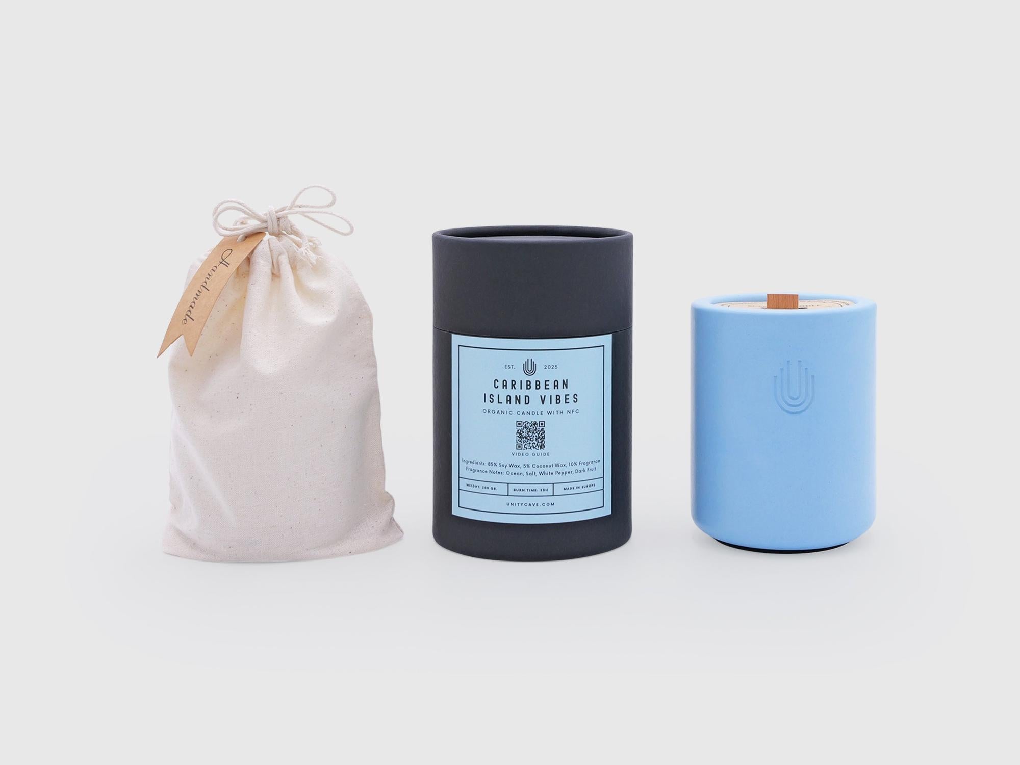Organic Soy Candle With Built-in NFC Chip-UnityCave.com