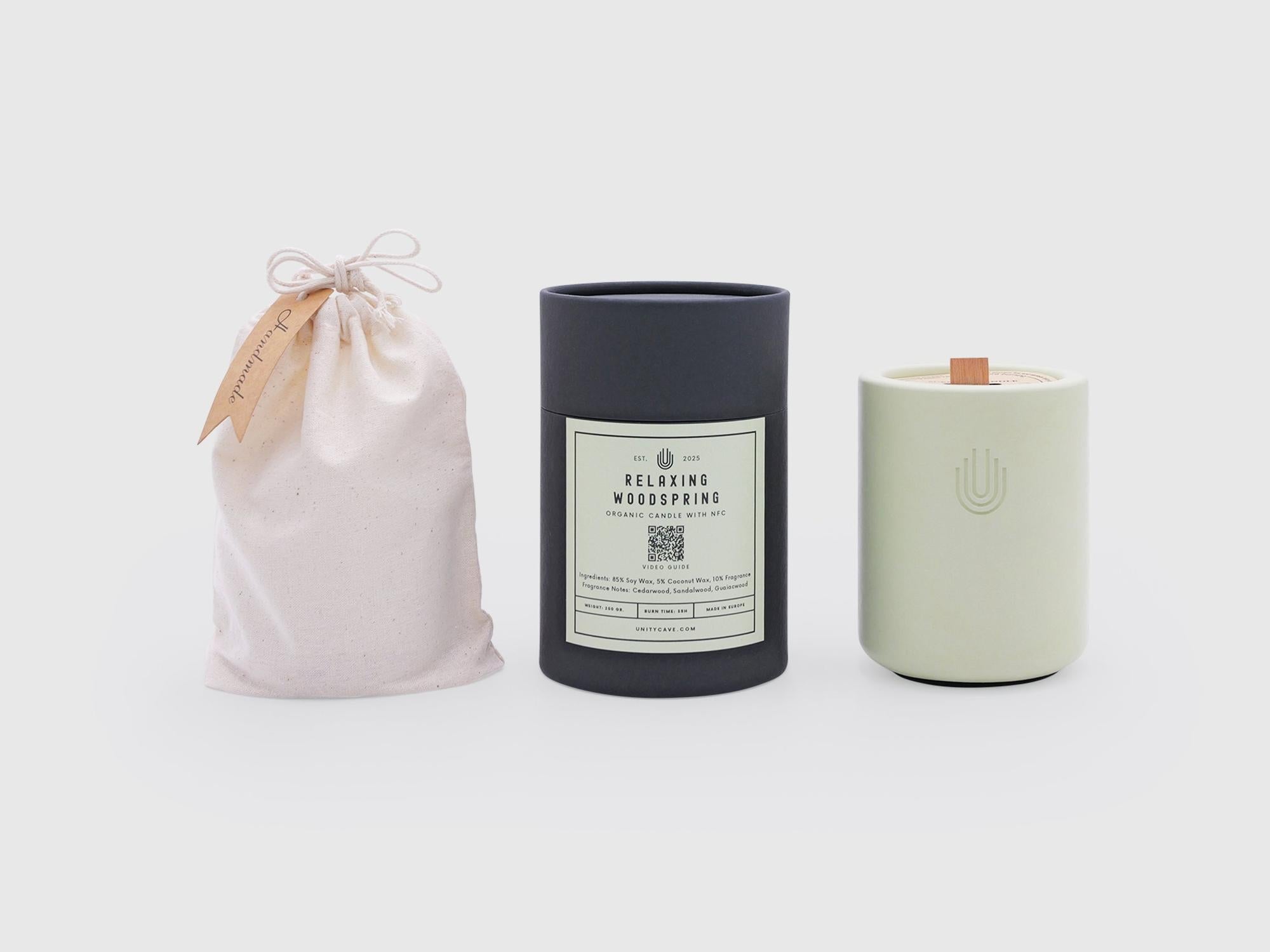 Organic Soy Candle With Built-in NFC Chip-UnityCave.com
