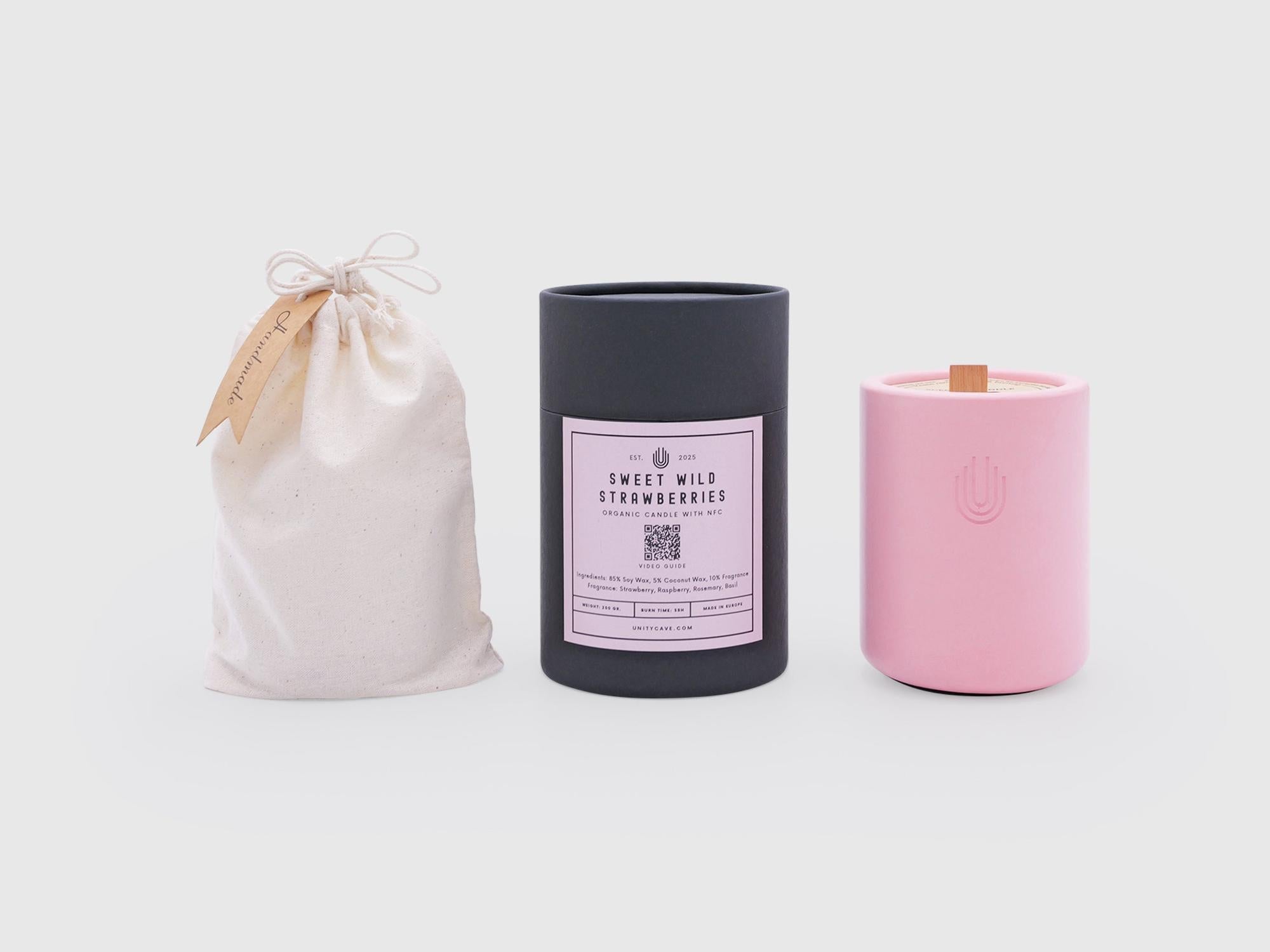 Organic Soy Candle With Built-in NFC Chip-UnityCave.com
