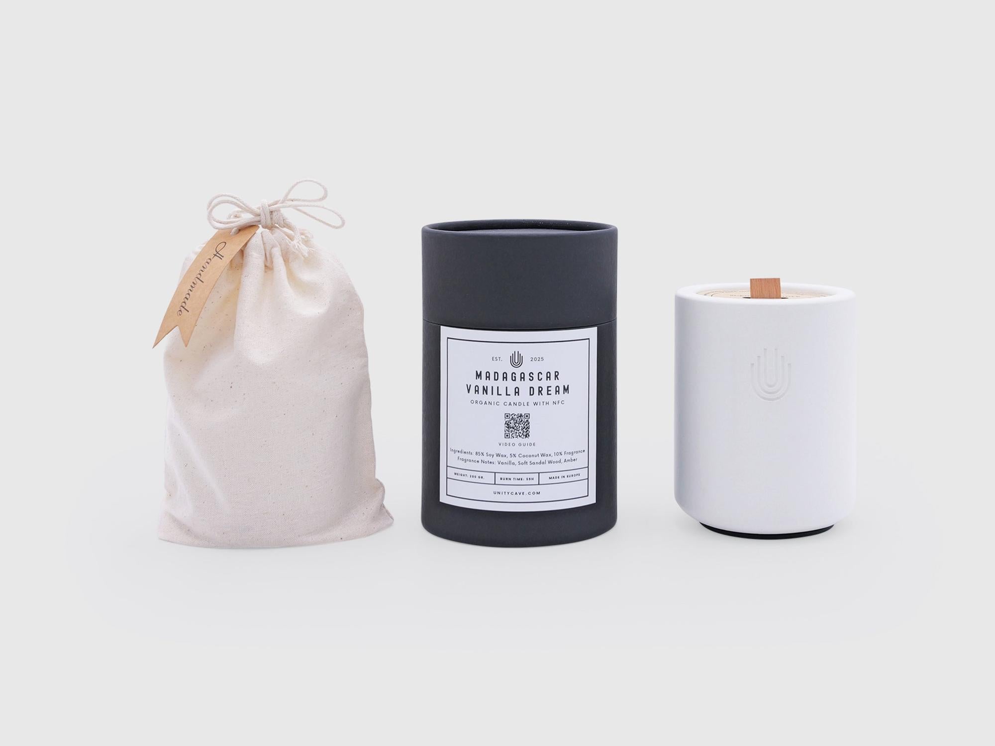 Organic Soy Candle With Built-in NFC Chip-UnityCave.com