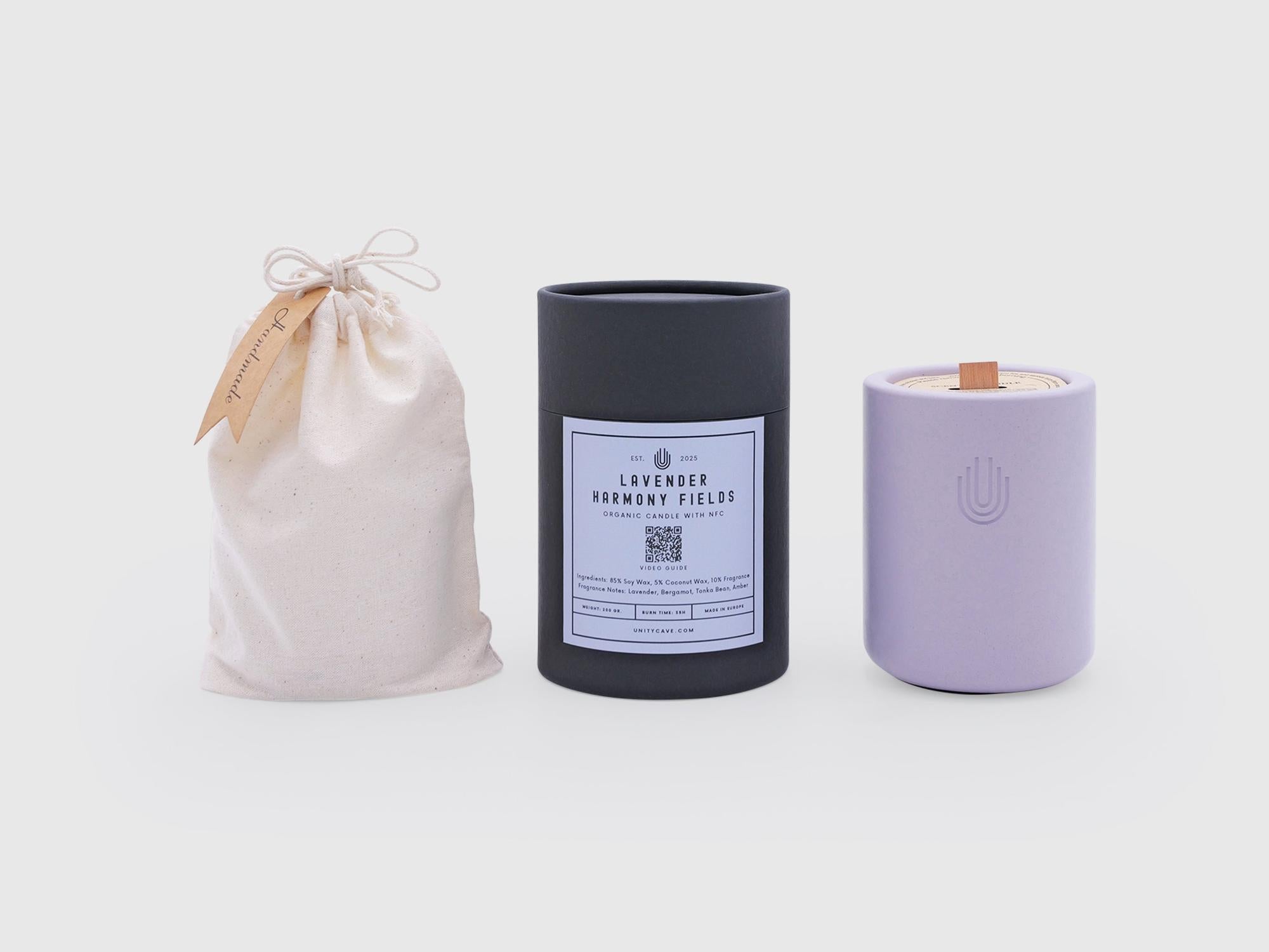 Organic Soy Candle With Built-in NFC Chip-UnityCave.com