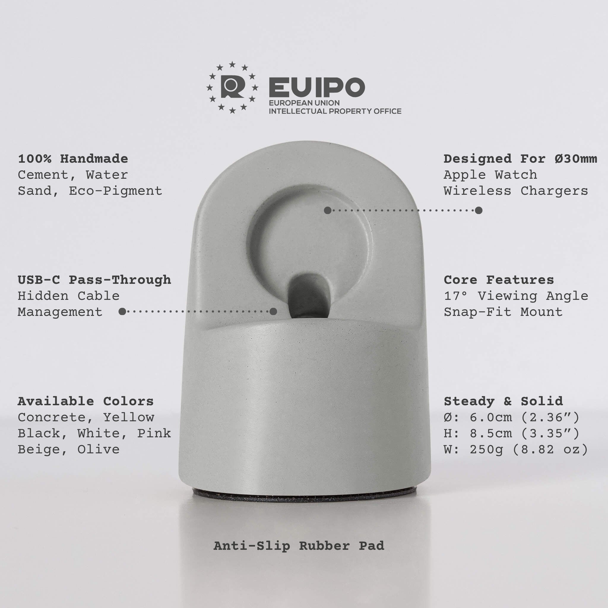 Suport Ciment Încărcare Wireless Apple Watch