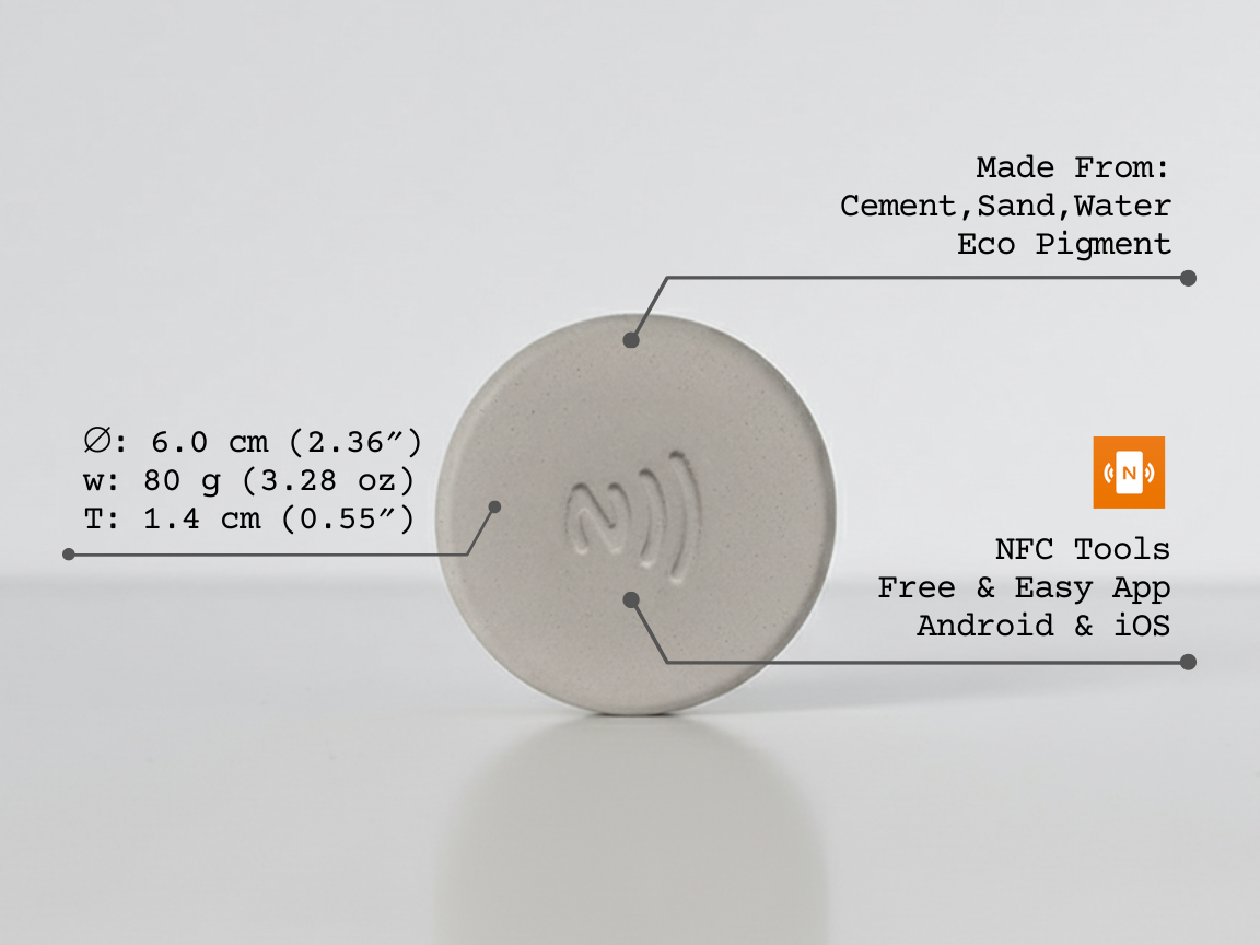 Set 4 x Taply – NFC Smart Puck