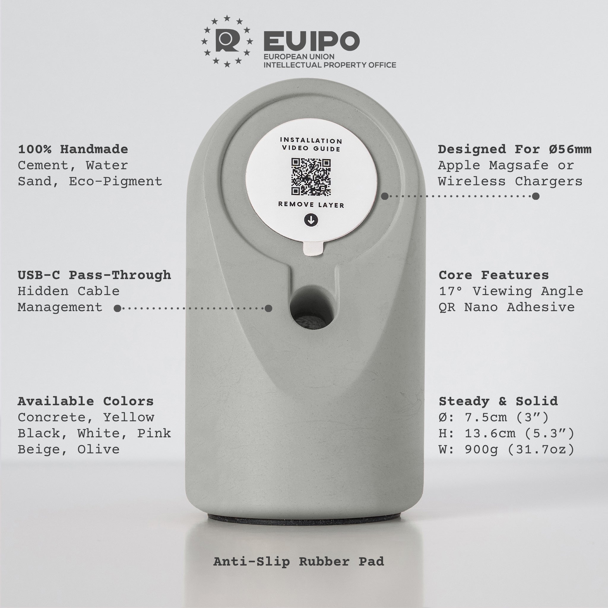 Stand Ciment Incarcare Wireless Smartphone